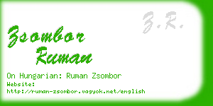 zsombor ruman business card